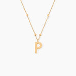 Collier Plaqu&eacute; Or Jaune Lettra - Colliers fantaisie Femme | Histoire d&rsquo;Or