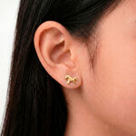 Boucles D'oreilles Puces Gerd Cheval Or Jaune - Clous d'oreilles Enfant | Histoire d&rsquo;Or