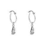 Cr&eacute;oles Salli Argent Blanc Oxyde De Zirconium - Boucles d'oreilles cr&eacute;oles Femme | Histoire d&rsquo;Or