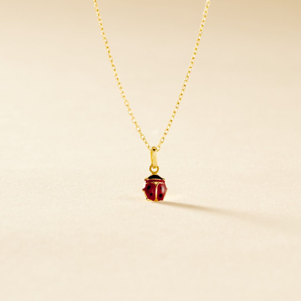 Pendentif Helidie Coccinelle Or Jaune - Pendentifs Femme | Histoire d&rsquo;Or
