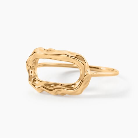 Bague Ondee Plaque Or Jaune - Bagues fantaisie Femme | Histoire d’Or
