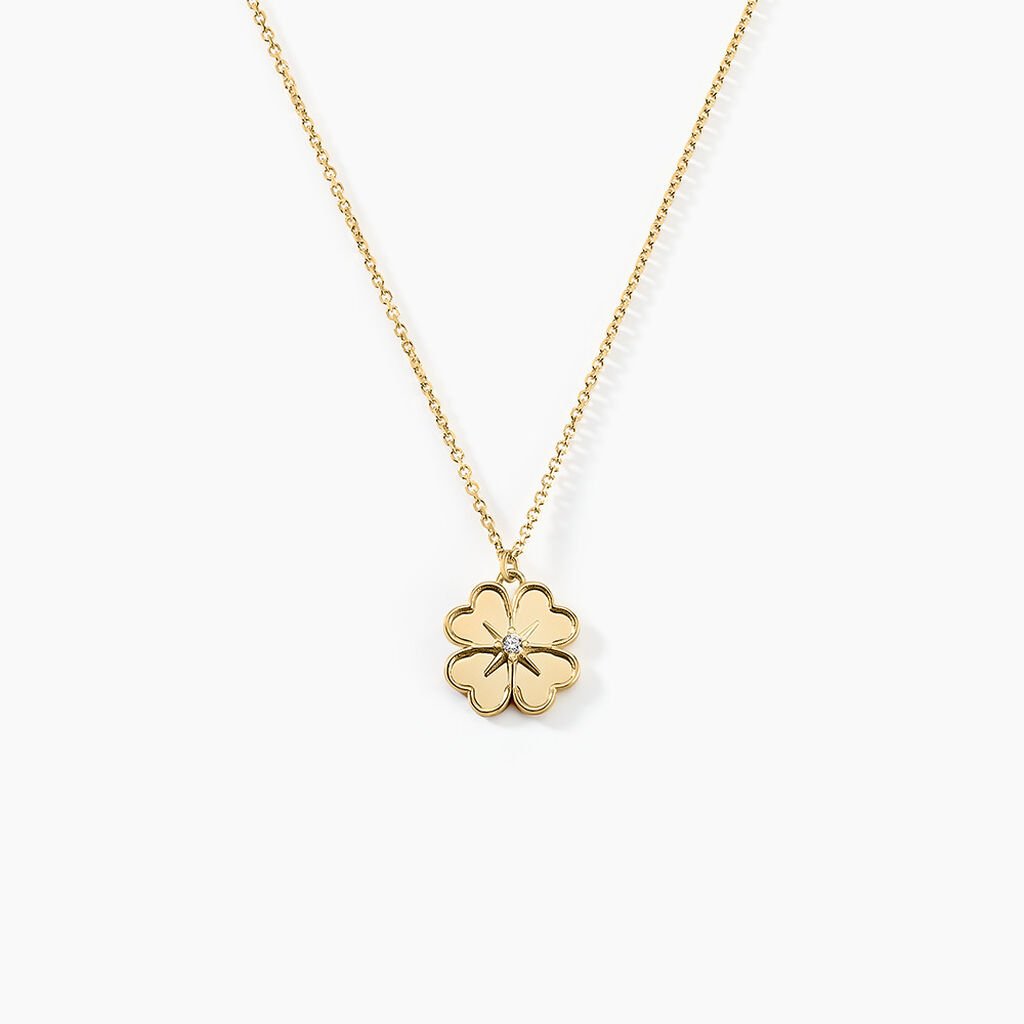 Collier Nacrea Or Jaune Oxyde De Zirconium - Colliers Femme | Histoire d’Or