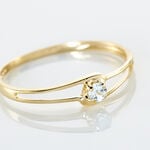 Bague Veroucha Or Jaune Topaze - Bagues solitaires Femme | Histoire d&rsquo;Or