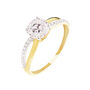 Bague Solitaire Ofelie Or Jaune Oxyde De Zirconium