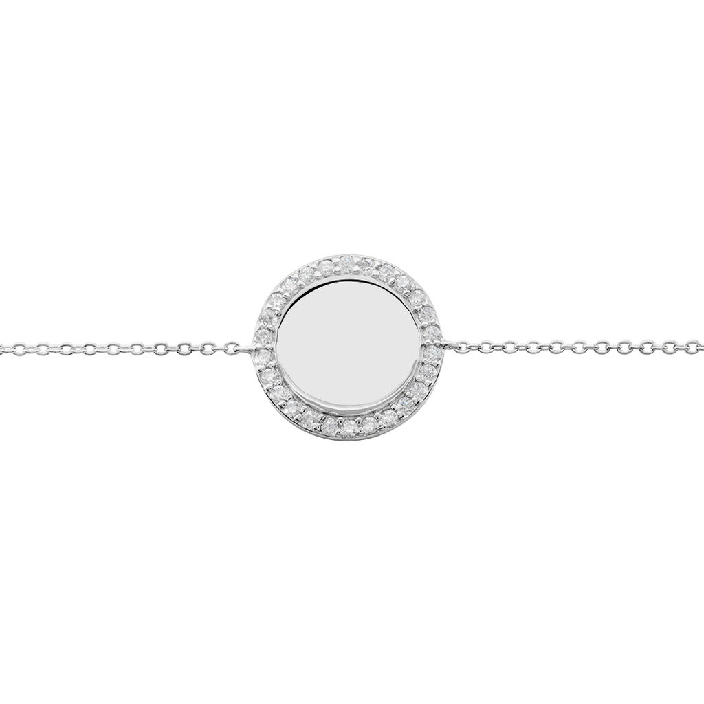 Bracelet Corazon1 Argent Blanc Oxyde De Zirconium - Bracelets Femme | Histoire d’Or