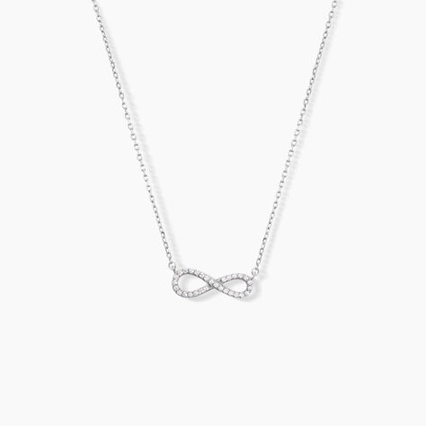 Collier Veda Argent Blanc Oxyde De Zirconium - Colliers fantaisie Femme | Histoire d’Or