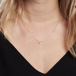 Collier Solitaire Victoria Platine Blanc Diamant - Colliers Femme | Histoire d&rsquo;Or