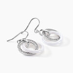 Boucles D'oreilles Pendantes Grizzel Argent Blanc Oxyde De Zirconium - Boucles d'oreilles pendantes Femme | Histoire d&rsquo;Or