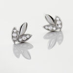 Boucles D'oreilles Puces Tihana Argent Blanc Oxyde De Zirconium - Boucles d'oreilles fantaisie Femme | Histoire d&rsquo;Or