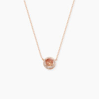 Collier Solitaire Argent Rose Rio Santa Teresa Oxyde De Zirconium
