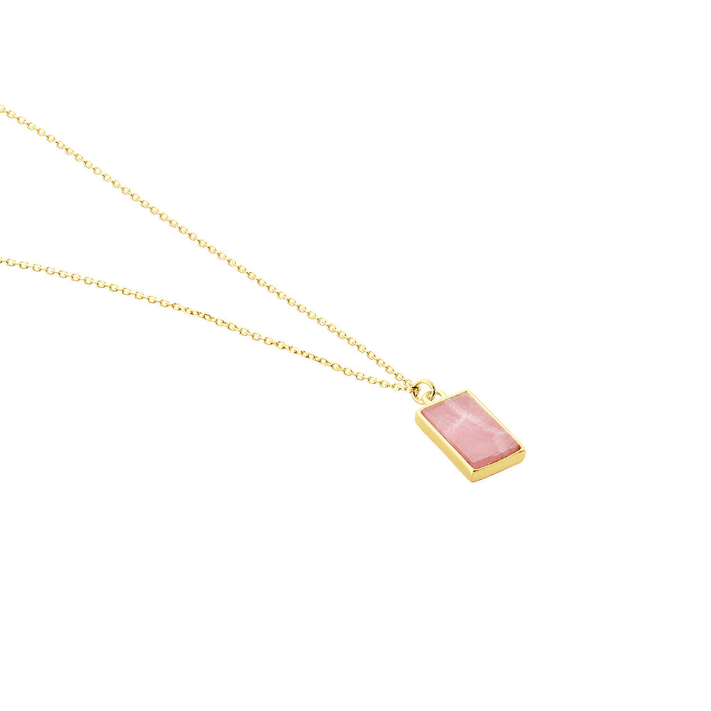Collier Hallie Or Jaune Rhodochrosite - Colliers Femme | Histoire d’Or