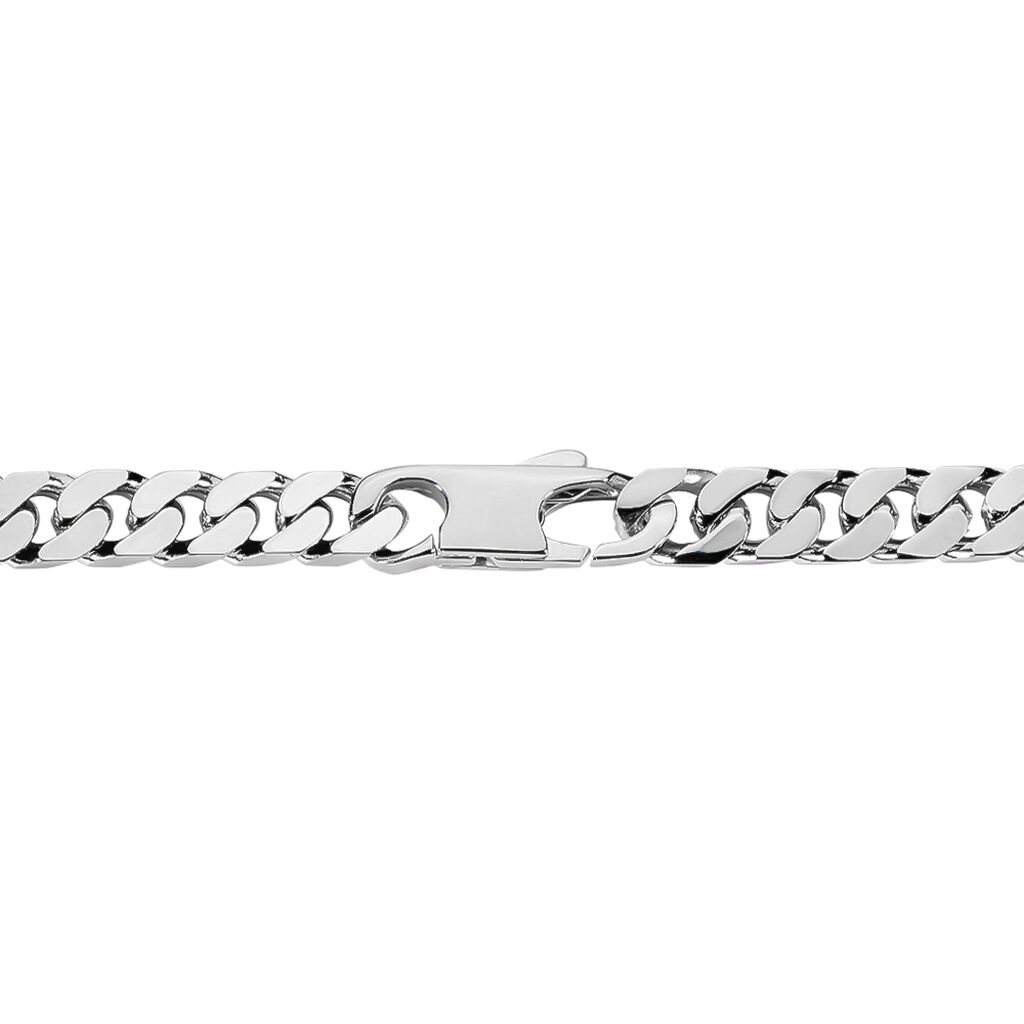 Bracelet Identité Clementine Maille Gourmette Argent Gris - Gourmettes Femme | Histoire d’Or