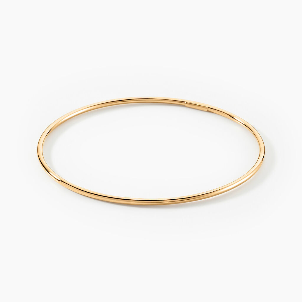 Bracelet Jonc Xylina Fil Rond Lisse Or Jaune