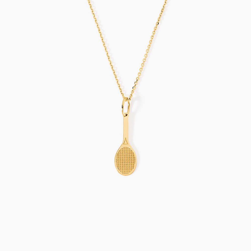 Pendentif Julius Sport Tennis Or Jaune - Pendentifs Famille | Histoire d&rsquo;Or