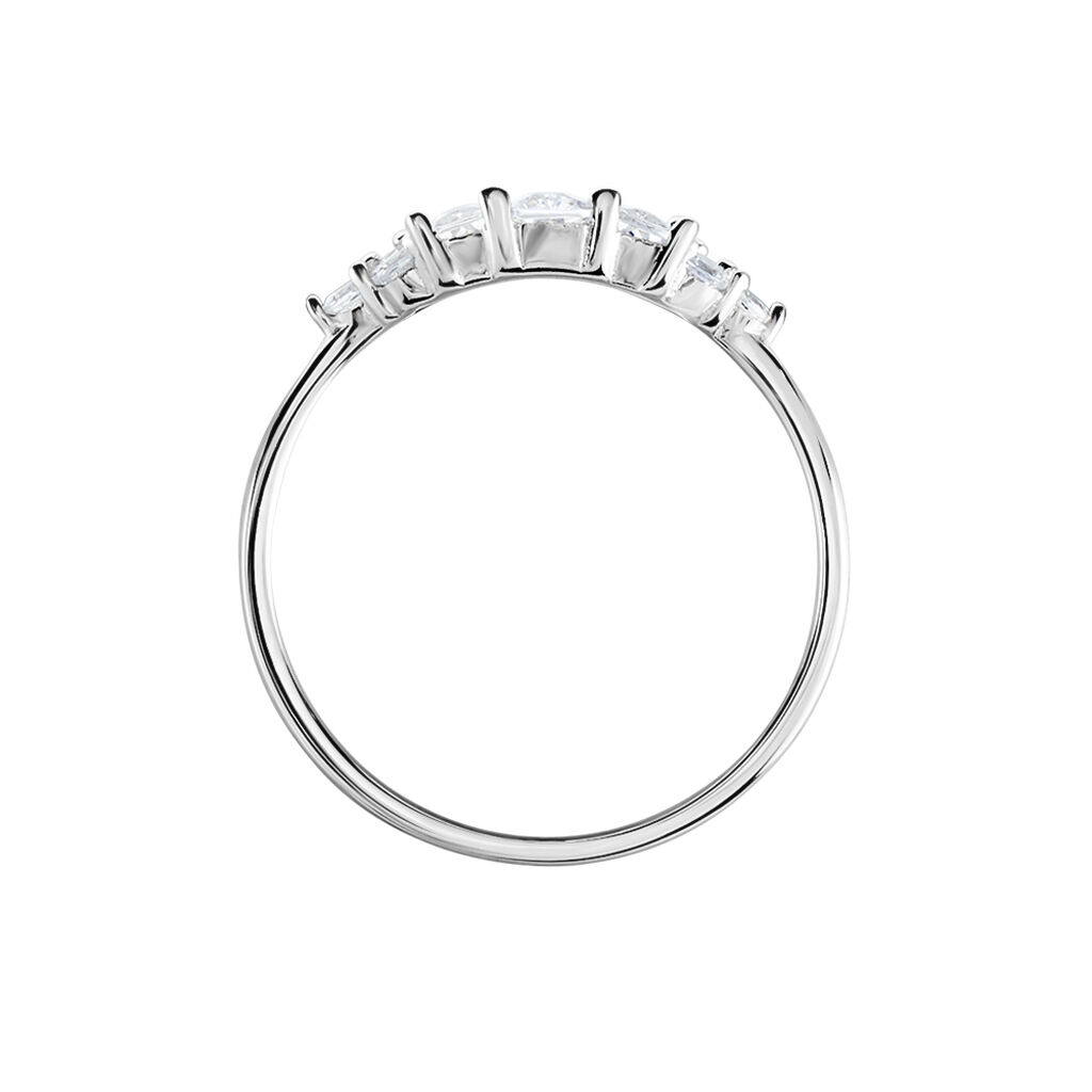 Bague Aranka Argent Blanc Oxyde De Zirconium - Bagues solitaires Femme | Histoire d&rsquo;Or
