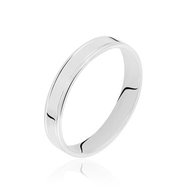 Alliance Beatrice Ruban Plat Or Blanc Alliance Beatrice Ruban Plat Or Blanc