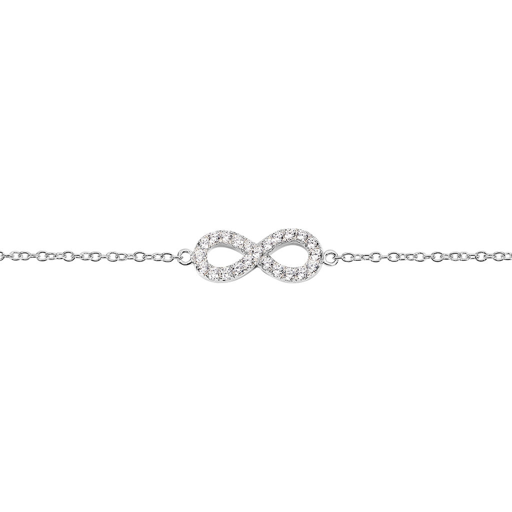 Bracelet Lou Argent Blanc Oxyde De Zirconium - Bracelets fantaisie Femme | Histoire d’Or