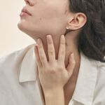 Boucles D'oreilles Puces Batoul Or Jaune Diamant - Clous d'oreilles Femme | Histoire d&rsquo;Or