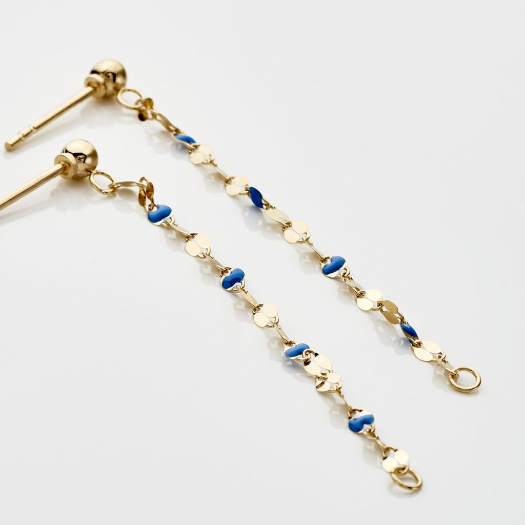 Boucles D'oreilles Pendantes Or Jaune Asteria - Boucles d'oreilles pendantes Femme | Histoire d&rsquo;Or