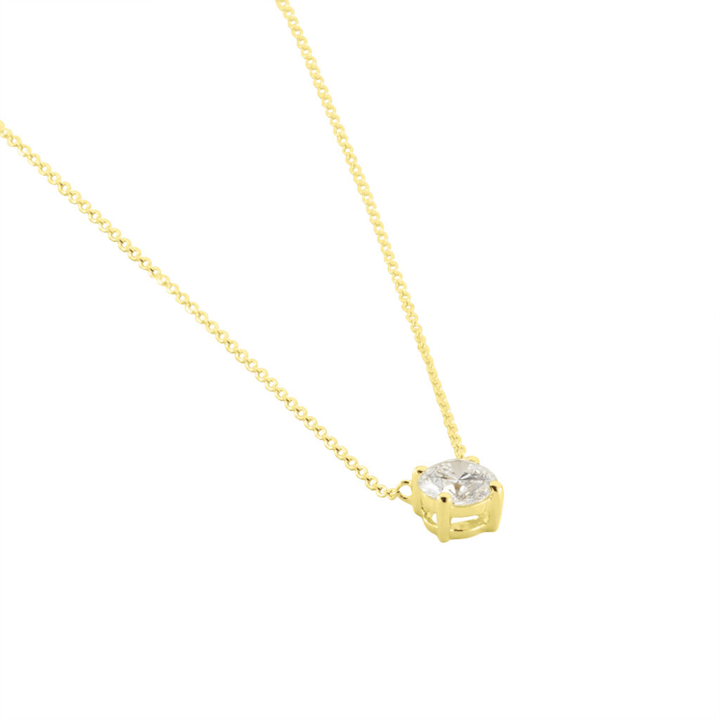 Collier Collection Aphrodite Or Jaune Diamant Synthetique - Colliers Femme | Histoire d’Or
