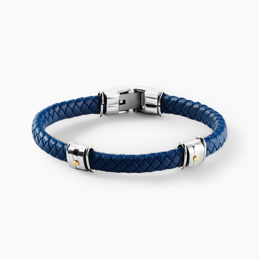 Bracelet Jourdan Acier Bicolore - Bijoux sans pierre Homme | Histoire d&rsquo;Or