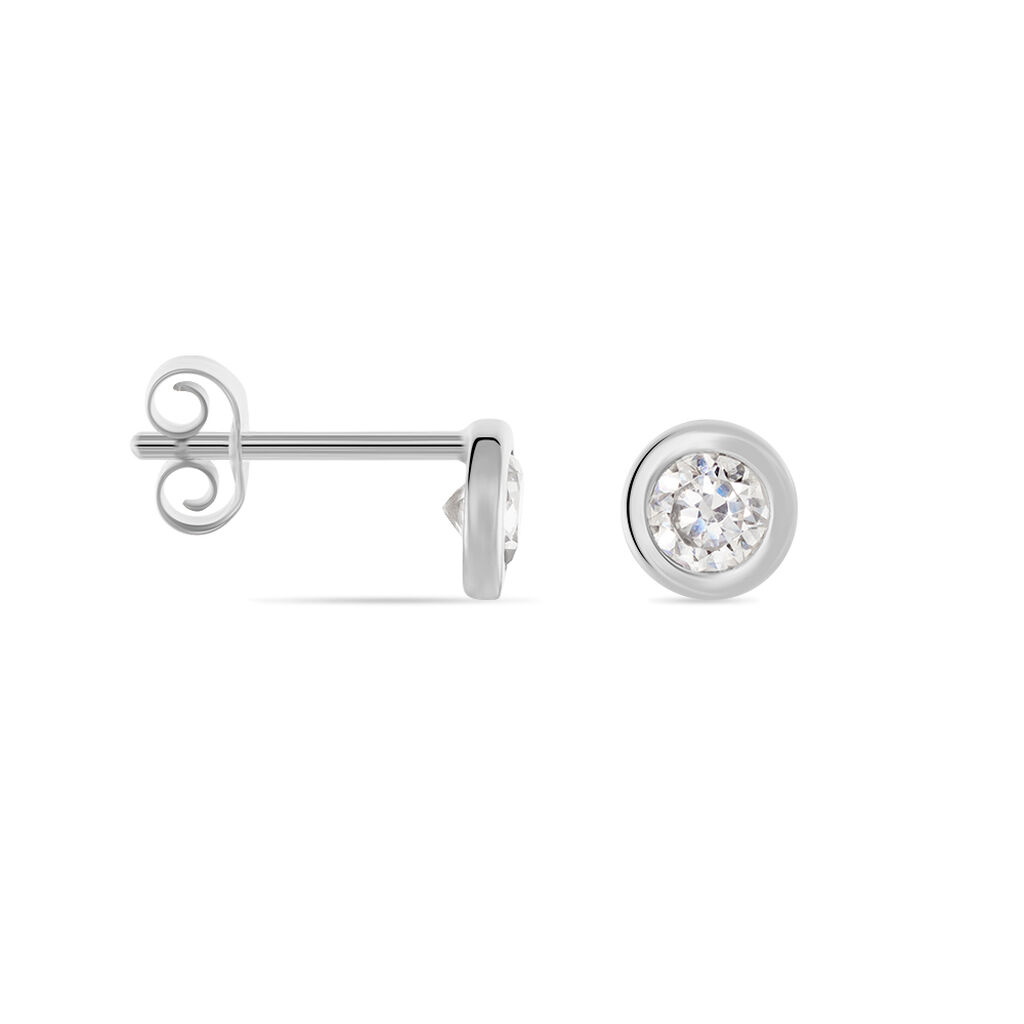 Boucles D'oreilles Pendantes Abha Argent Blanc Oxyde De Zirconium - Boucles d'oreilles fantaisie Femme | Histoire d’Or