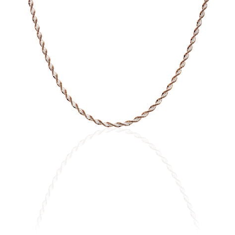 Collier Abie Torsade Argent Bicolore - Chaines Femme | Histoire d’Or