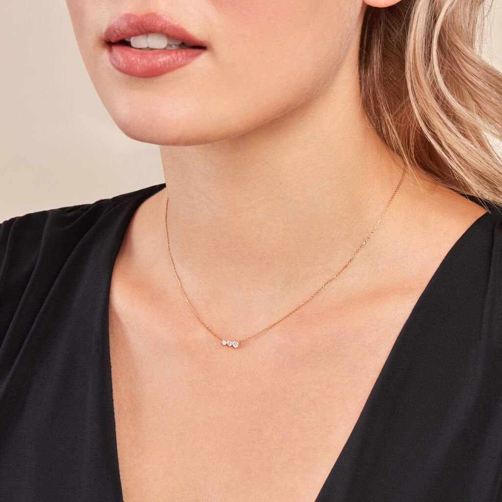 Collier Tryphena Or Jaune Diamant Synthétique - Colliers Femme | Histoire d’Or