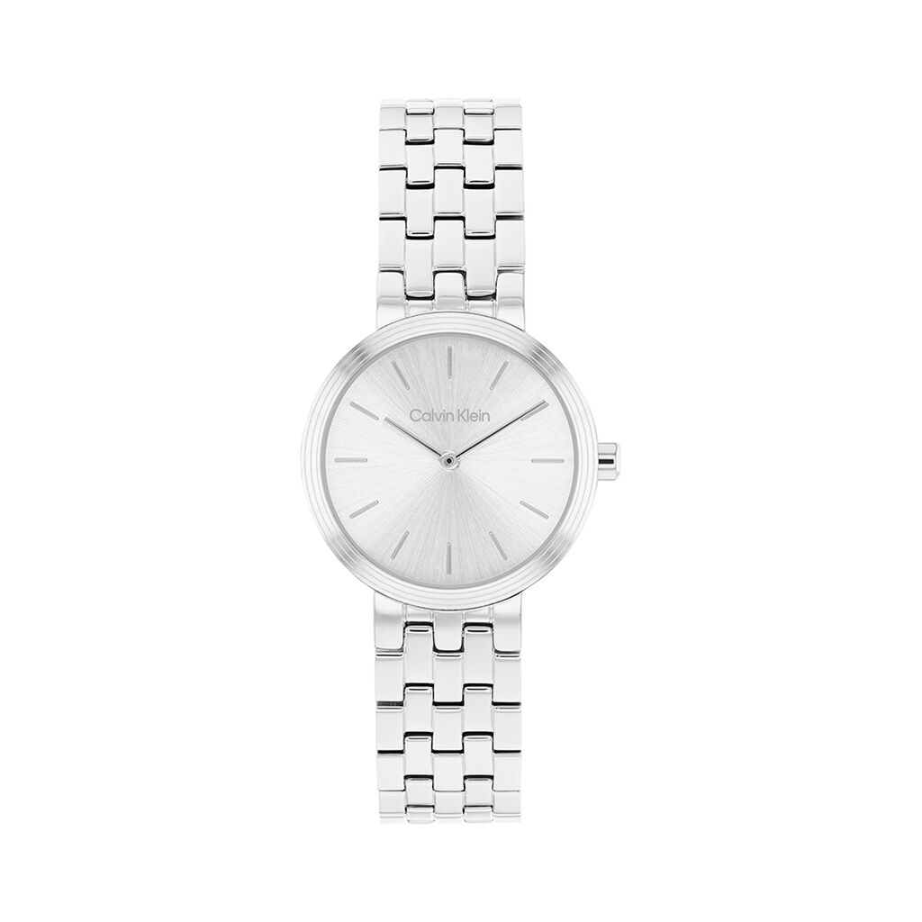 Montre Calvin Klein Forme Argent&eacute; - Montres Femme | Histoire d&rsquo;Or