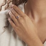 Bague Anaid Or Jaune Amethyste Et Oxyde De Zirconium - Bagues solitaires Femme | Histoire d&rsquo;Or