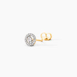 Boucles D'Oreilles Puces Domitia Or Jaune Diamant -  Femme | Histoire d&rsquo;Or