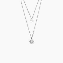 Collier Shone Argent Oxyde De Zirconium - Colliers Etoile Femme | Histoire d’Or