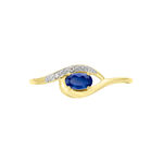 Bague Emotion Or Jaune Saphir Diamant - Bagues solitaires Femme | Histoire d&rsquo;Or