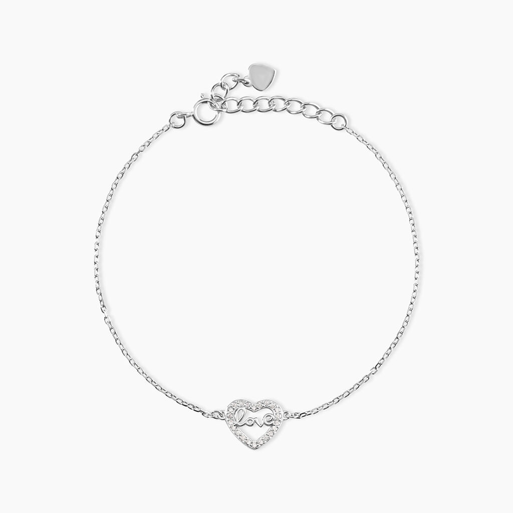 Bracelet Delicata Argent Blanc Oxyde De Zirconium - F&ecirc;te des m&egrave;res Femme | Histoire d&rsquo;Or
