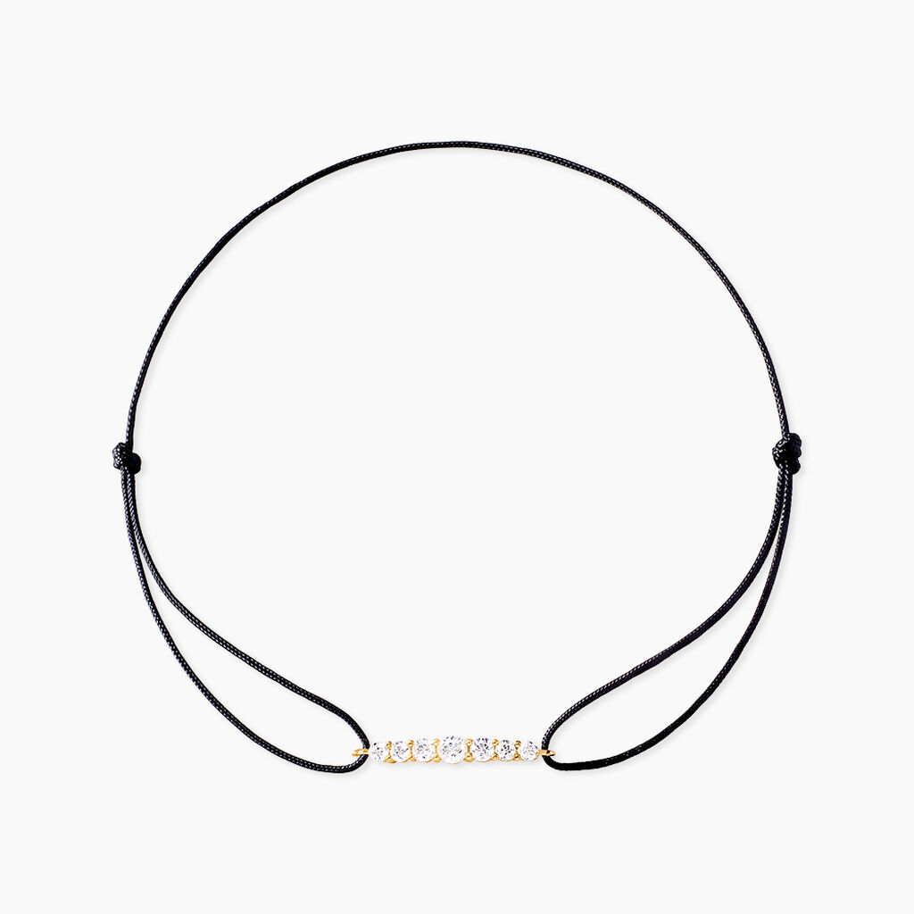 Bracelet Sydney Or Jaune Oxyde De Zirconium - Bracelets Coulissants Femme | Histoire d&rsquo;Or