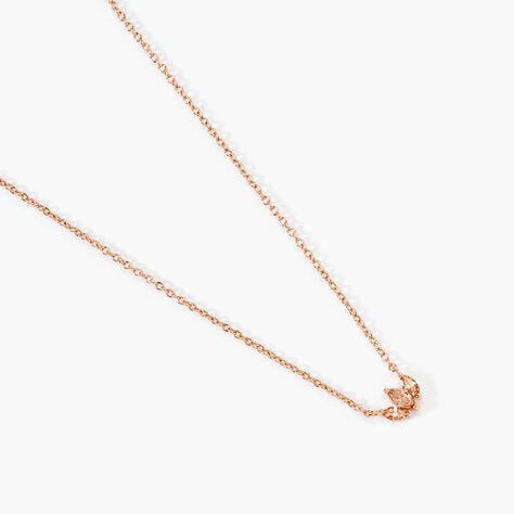 Collier Duchesse Argent Rose Oxyde De Zirconium - Colliers fantaisie Femme | Histoire d&rsquo;Or