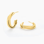 Cr&eacute;oles Myriane Acier Dor&eacute; - Boucles d'oreilles cr&eacute;oles Femme | Histoire d&rsquo;Or