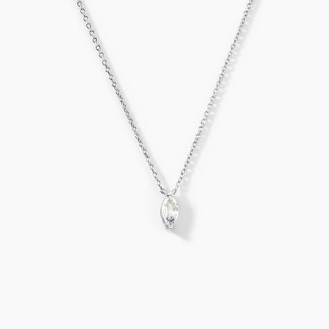 Collier Giulette Argent Blanc Oxyde De Zirconium - Colliers fantaisie Femme | Histoire d&rsquo;Or