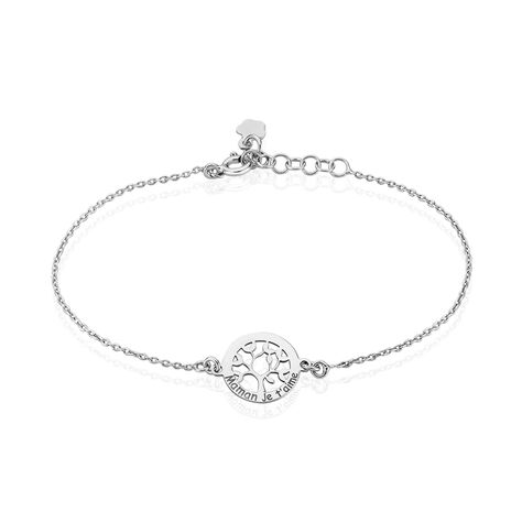 Bracelet Afaf Argent Blanc - Bracelets fantaisie Femme | Histoire d’Or