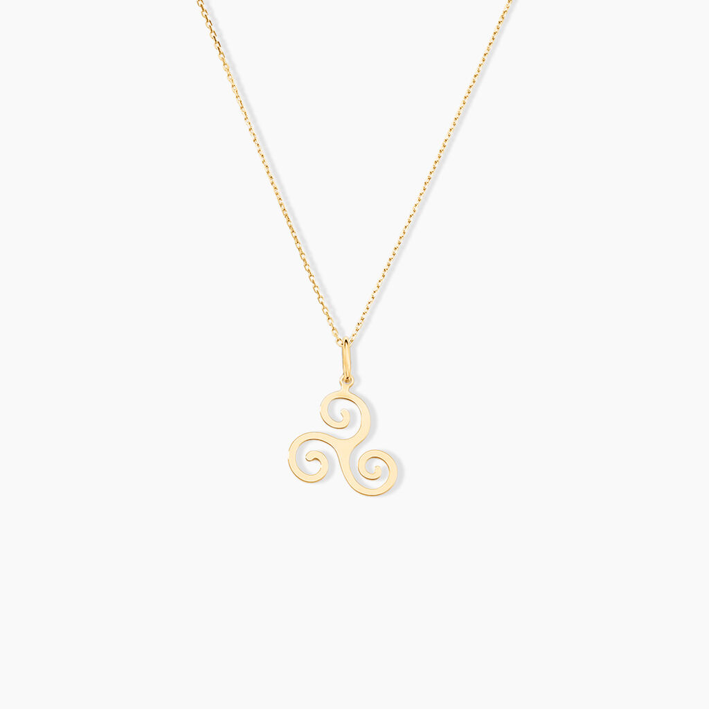 Pendentif Cobeia Triskel Or Jaune - Pendentifs Famille | Histoire d&rsquo;Or