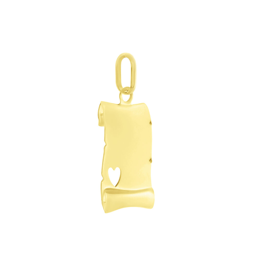 Pendentif Irenca Message Parchemin Or Jaune - Pendentifs Famille | Histoire d’Or
