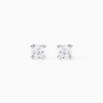 Boucles D'oreilles Puces Or Blanc Doreen Oxydes De Zirconium - Clous d'oreilles Famille | Histoire d&rsquo;Or