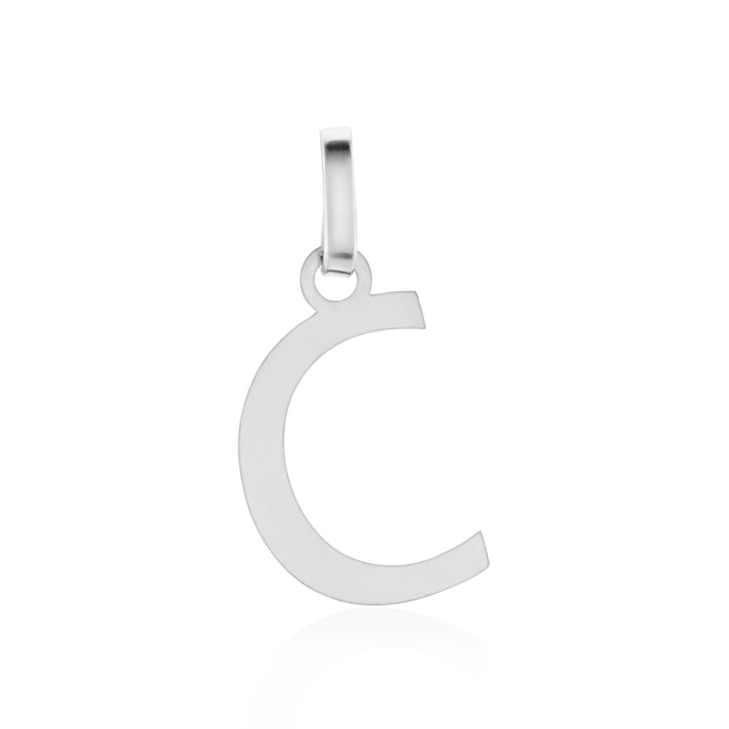 Pendentif Ionia Lettre Or Blanc