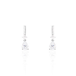 Boucles D'oreilles Pendantes Eowyn Argent Blanc Oxyde De Zirconium - Boucles d'oreilles fantaisie Femme | Histoire d’Or