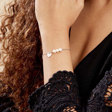 Bracelet Argent Landelin Perles - Bracelets fantaisie Femme | Histoire d’Or