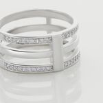Bague Kirsten Argent Blanc Oxyde De Zirconium - Bagues avec pierre Femme | Histoire d&rsquo;Or