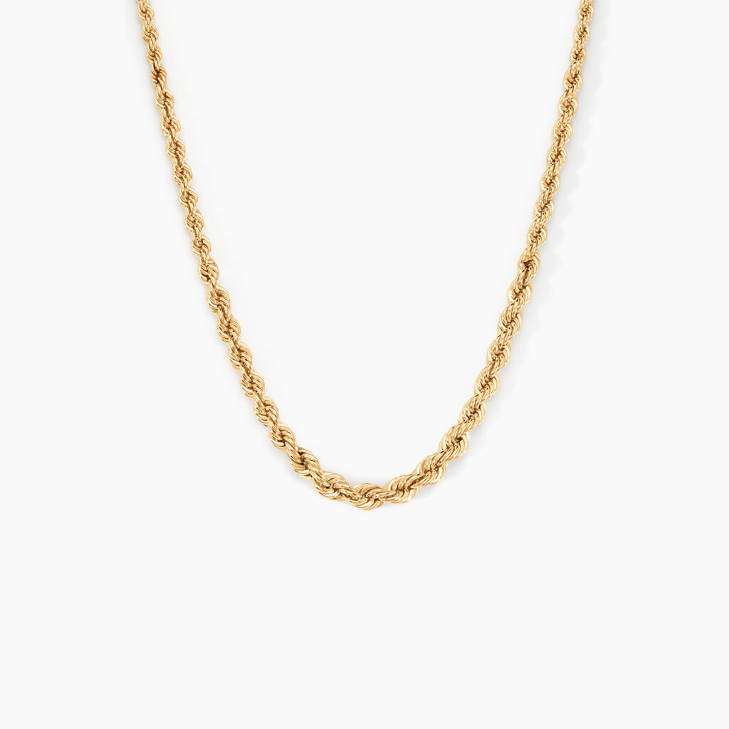 Collier Jerry Maille Corde Or Jaune - Chaines Femme | Histoire d’Or