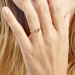 Bague Marsie Or Jaune Am&eacute;thyste - Bagues solitaires Femme | Histoire d&rsquo;Or