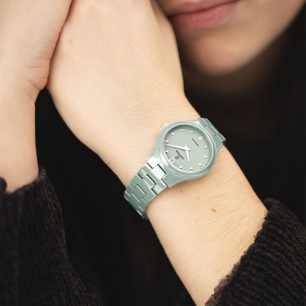 Montre Festina Ceramic 31 Vert - F&ecirc;te des m&egrave;res Femme | Histoire d&rsquo;Or
