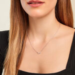 Collier Vega Argent Blanc Oxyde De Zirconium - Colliers Zodiaque Femme | Histoire d&rsquo;Or